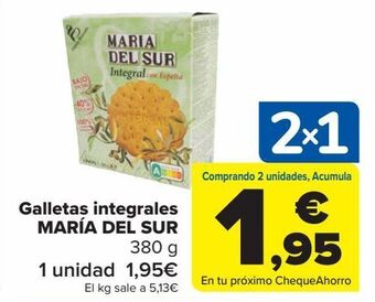 Carrefour Galletas integrales maría del sur oferta