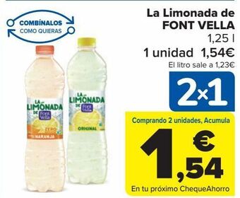 Carrefour La limonada de font vella oferta