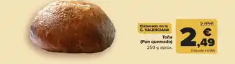 Carrefour Toña (pan quemado) 250 g aprox. oferta