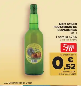 Carrefour Sidra natural frutambar de covadonga 70 cl oferta