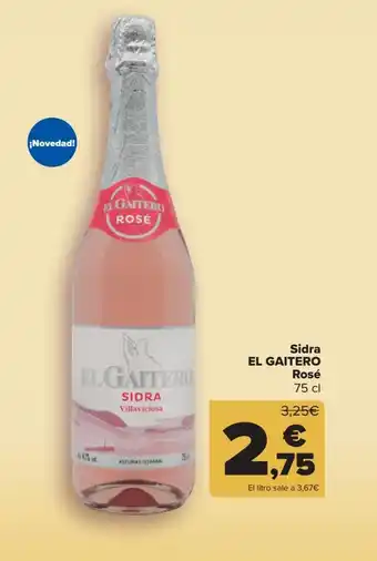 Carrefour Sidra el gaitero rosé 75 cl oferta
