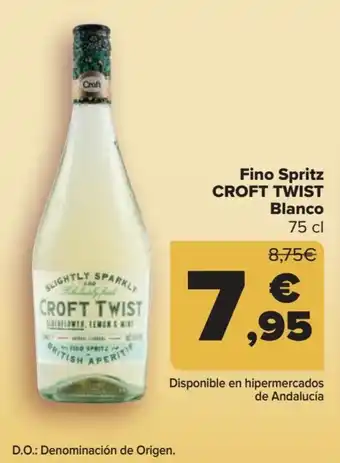Carrefour Fino spritz croft twist blanco 75 cl oferta