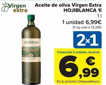 Carrefour Market Aceite de oliva virgen extra hojiblanca 1l oferta