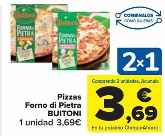 Carrefour Market Pizzas forno di pietra buitoni oferta