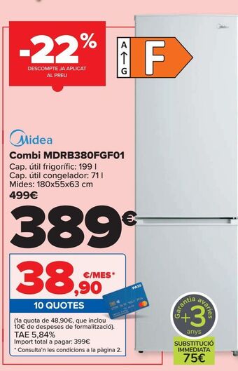 Carrefour Midea combi mdrb380fgf01 oferta