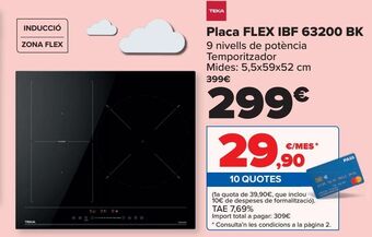 Carrefour Teka placa flex ibf 63200 bk oferta