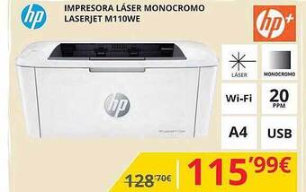 Dynos Informática Hp Impresora Láser Monocromo Laserjet M110we oferta