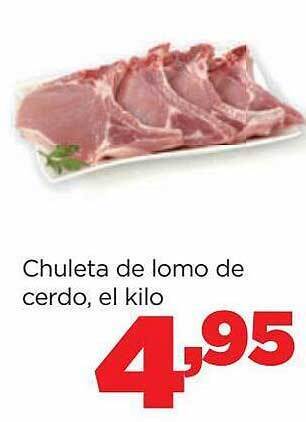 Alimerka Chuleta De Lomo De Cerdo El Kilo oferta