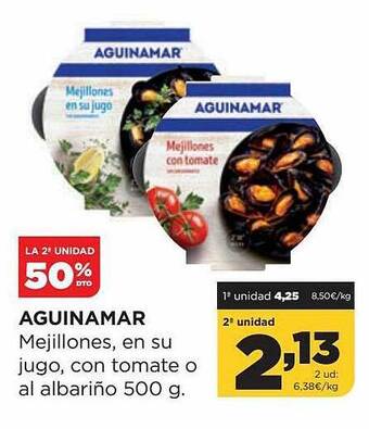 Alimerka Aguinamar Mejillones En Su Jugo Con Tomate O Al Albariño oferta