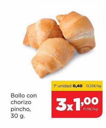 Alimerka Bollo Con Chorizo Pincho oferta