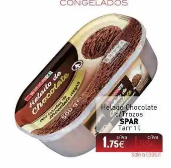 Cuevas Cash Helado Chocolate C-trozos Spar oferta