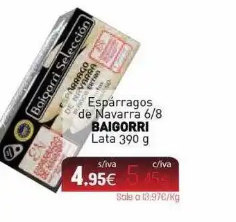 Espárragos De Navarra 6-8 Baigorri Lata