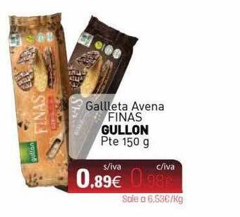 Cuevas Cash Galleta Avena Finas Gullon Pte oferta