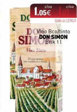 Cuevas Cash Vino Bco-tinto Don Simon Brik oferta