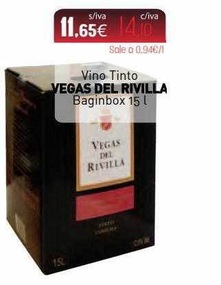Cuevas Cash Vino Tinto Vegas Del Rivilla Baginbox oferta