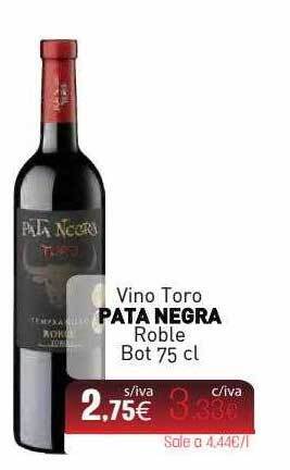 Cuevas Cash Vino Toro Pata Negra Roble Bot oferta