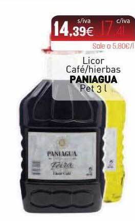 Cuevas Cash Licor Café-hierbas Paniagua Pet oferta
