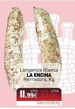 Cuevas Cash Longaniza Blanca La Encina Herradura Kg oferta