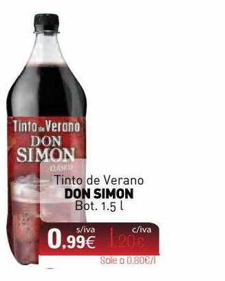 Cuevas Cash Tinto De Verano Don Simon Bot oferta