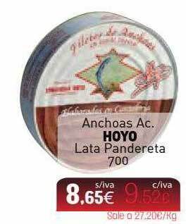 Cuevas Cash Anchoas Ac. Hoyo Lata Pandereta oferta