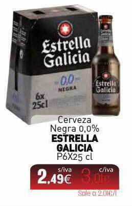 Cuevas Cash Cerveza Negra 0.0% Estrella Galicia oferta