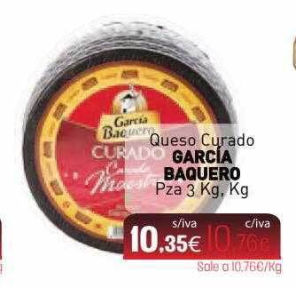 Cuevas Cash Queso Curado García Baquero Pza oferta