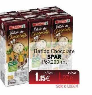 Cuevas Cash Batido Chocolate Spar oferta