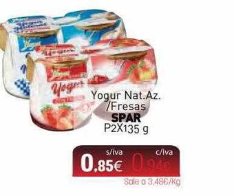 Cuevas Cash Yogur Nat.az.-fresas Spar oferta