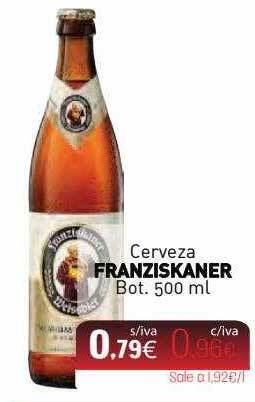 Cuevas Cash Cerveza Franziskaner Bot oferta