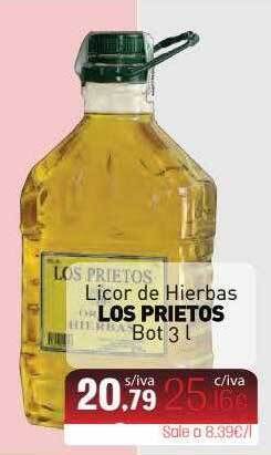 Cuevas Cash Licor De Hierbas Los Prietos Bot oferta