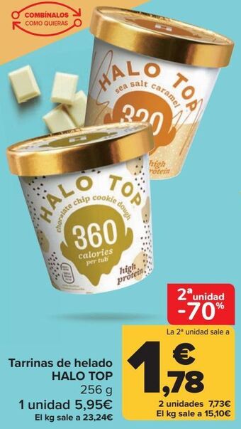 Carrefour Tarrinas de helado halo top oferta