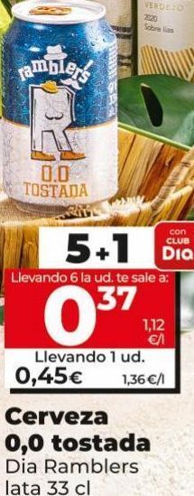 Maxi Dia Cerveza sin alcohol dia oferta