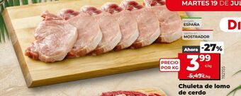 Maxi Dia Chuletas de lomo de cerdo oferta