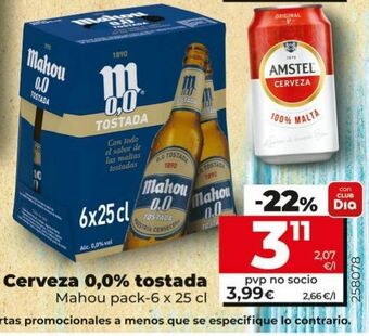 Maxi Dia Cerveza sin alcohol mahou oferta
