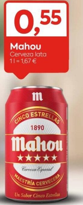 Suma Supermercados Mahou Cerveza Lata oferta