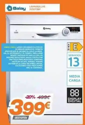 Pascual Martí Balay Lavavajillas 3v55728p oferta