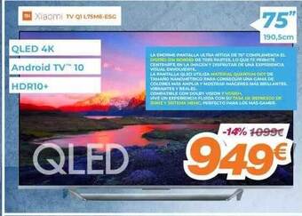 Pascual Martí Xiaomi Tv Q1 L75m6-esg oferta