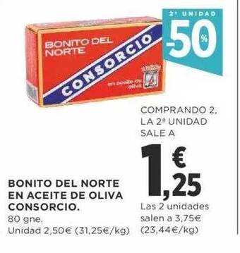 Supercor 2a Unidad -50% Bonito Del Norte En Aceite De Oliva Consorcio oferta