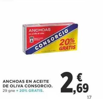 Supercor Anchoas En Aceite De Oliva Consorcio oferta
