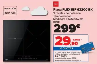 Carrefour Teka Placa Flex Ibf 63200 Bk oferta