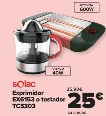 Solac Exprimidor Ex6153 O Tostador Tc5303