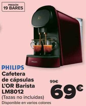Carrefour Philips Cafetera De Cápsulas L'or Barista Lm8012 oferta
