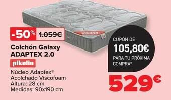 Carrefour Pikolin Colchón Galaxy Adaptex 2.0 oferta