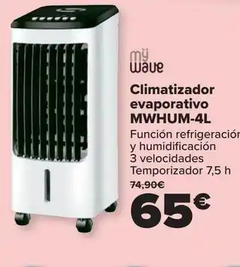 Carrefour Mÿ Wave Climatizador Evaporativo Mwhum-4l oferta