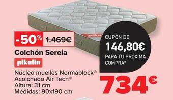 Carrefour Colchón Sereia Pikolin oferta