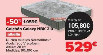 Carrefour Colchón Galaxy Nbk 2.0 Pikolin oferta