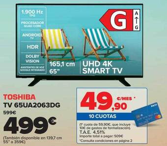 Carrefour Toshiba Tv 65ua2063dg oferta