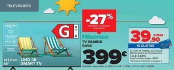 Carrefour Hisense Tv 58a6bg oferta