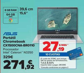 Carrefour Asus Portátil Chromebook Cx1500cna-br0110 oferta
