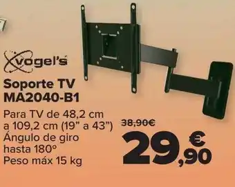 Carrefour Soporte Tv Ma2040-b1 Vogel's oferta
